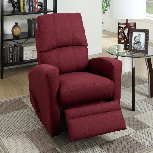 A&J Homes Studio Flora Upholstered Manual Swivel Recliner & Reviews